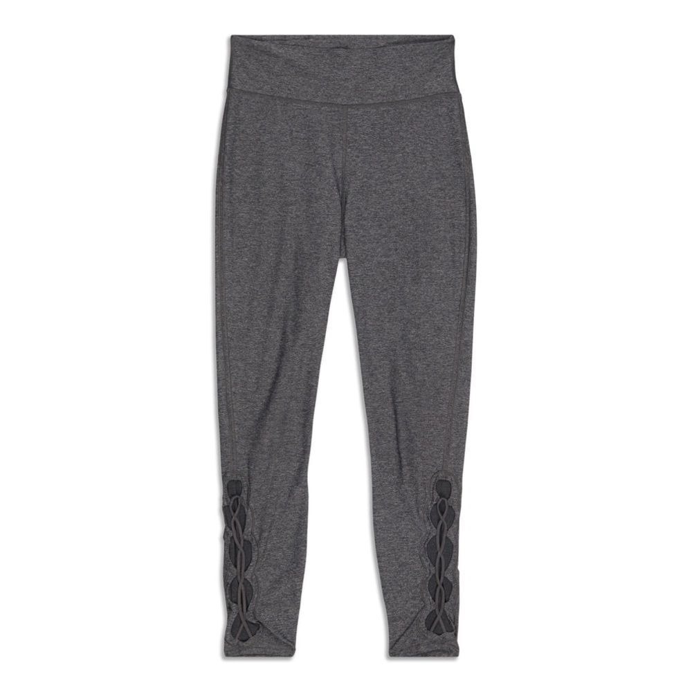 Lululemon Tied To It‎ Legging Heathered Black/Dark Carbon 6 Athleisure Pants